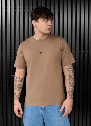 Світло-коричнева футболка staff light brown logo