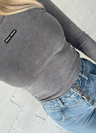 Лонгслів жіночий miu miu s-l базовий