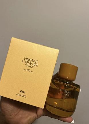Парфумована вода від zara vibrant caramel candy 90 мл