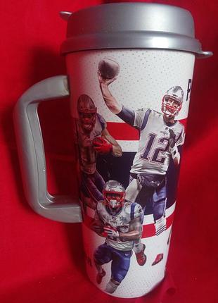 Дорожная термокружка new england patriots с крышкой, сша