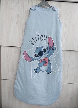 Брендовий теплий спальний мішок спальник stitch disney george на 18-36м 2,5tog