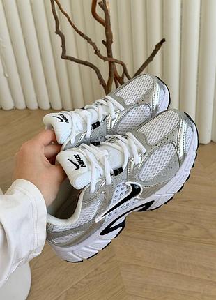 Nike v5 white silwer black