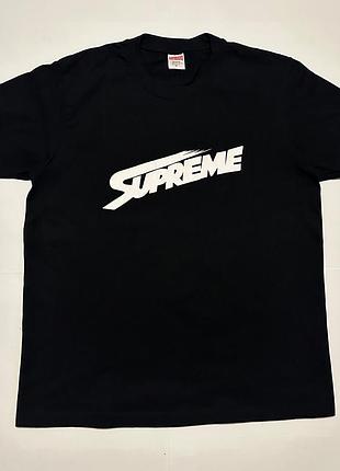 Футболка fw23 2023 supreme nyc mont blanc tee in black м