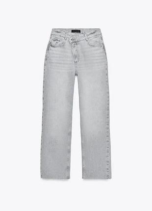 Джинси zara сірі