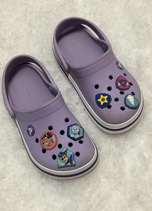 Дитячі сабо crocs c13 (оригінал) з джибітсами щенячий патруль / крокси