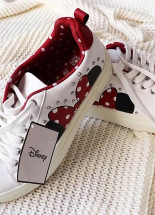 Новые белые кроссовки minnie mouse, размер 39