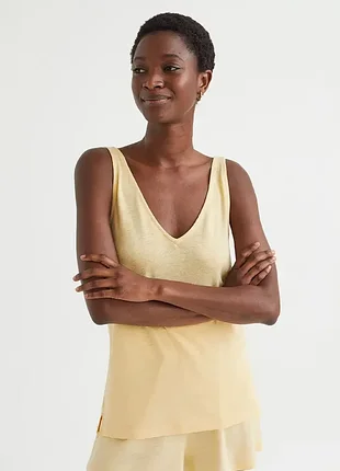 H&amp;m льняной топ