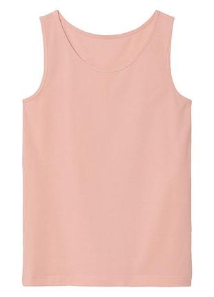 Майка бельевая однотонная хлопковая для девочки pepperts lycra® 457362 134-140 см (8-10 years) розовый