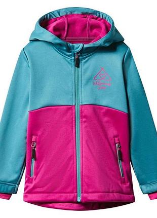 Куртка softshell (софтшел) водоотталкивающая и ветрозащитная для девочки lupilu bionic-finish® eco 479949 098-104 см (2-4 years)