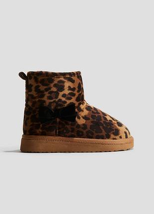 Уги зі штучної замші для дівчинки h&m 1244796-005 24-25 коричневий