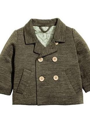 Куртка демисезонная джерси для мальчика h&m 0414210001 056 см (1-2 months) хаки