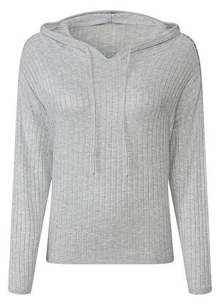Худи в рубчик для женщины esmara lidl 451948 xs серый