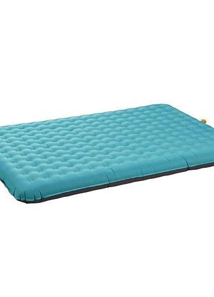 Матрац надувний uquip betty double petrol/grey 15см - двомісний - 200×140 - синій/сірий(243108)