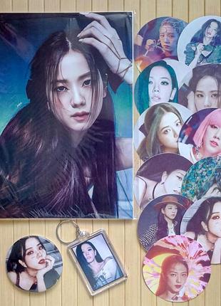 Набор из 4 предметов ким джису black pink блэк пинк 16846