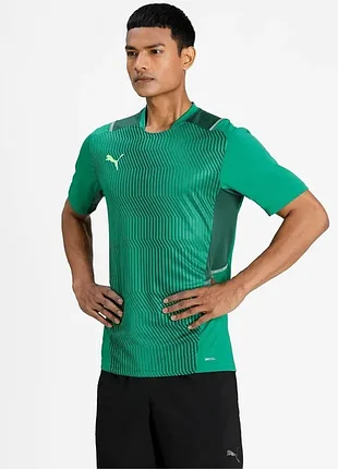 (l) puma drycell зеленая спортивная футболка спортивна зелена