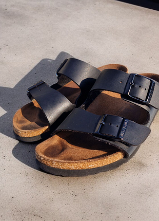 Шльопанці birkenstock arizona bf regular чорні
