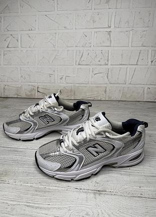Модные светлые кроссовки new balance 530 оригинал 37-38