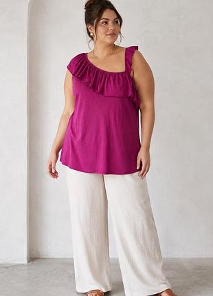 Яскравий топ  з модалом  yessica plus size