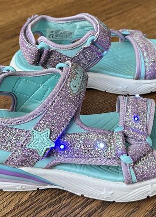 Skechers s- lights majestic bliss босоніжки, сандалі з підсвіткою р.31 (20,5 см)