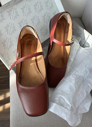 Червоні бургунді винні балетки меррі джейн 38 eternity_shoes.ua