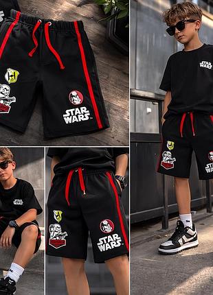 🔥 стильні шорти star wars для хлопчика 134-140