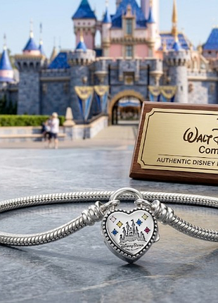 Браслет pandora disney «замок и замок пепельницы / диснейленд» из серебра 925 пробы.