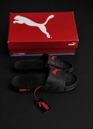Чоловічі шльопанці puma літні пляжні сланці капці чорні 39-46 акційна ціна