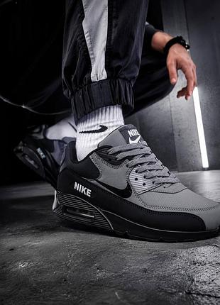 Nike air max чоловічі кросівки сірі спортивні повсякденні легкі 40-45
