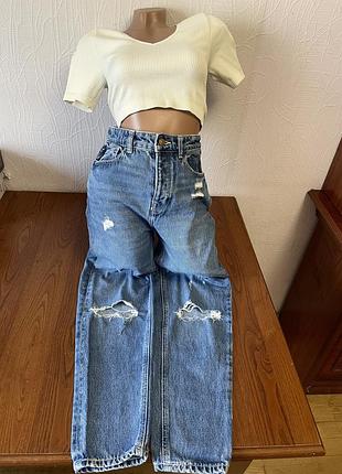 Джинси мом як нові denim co
