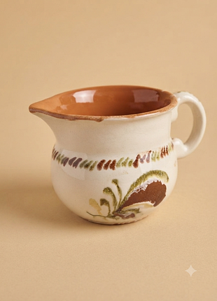 Аутентичный керамический молочник/соусник (косовская керамика)