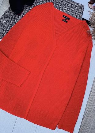 Вʼязаний кардиган massimo dutti s прямий кардиган червоний кардиган сітка