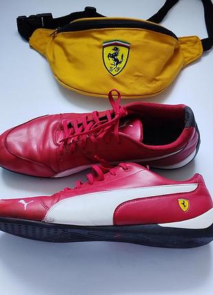 Оригинальные мужские красные кроссовки puma ferrari