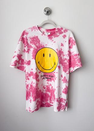 Футболка тай дай h&m smile