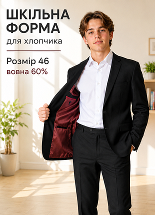 Класичний костюм, шкільна форма для хлопчика