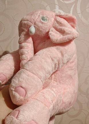 Pink elephant plush stuffed animal super soft cuddly  16" beautifully detailed, великий рожевий слоник