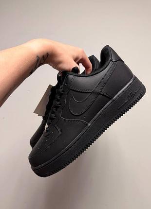 Уцінка кросівки унісекс nike air force 1 classic premium black