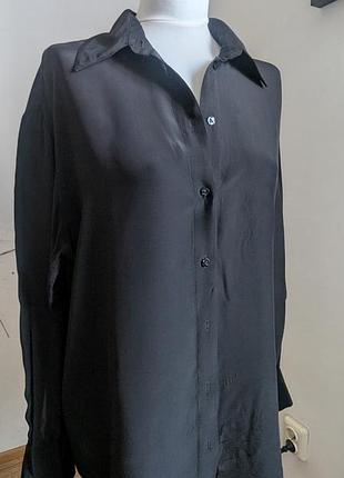 Блуза чорна шовкова katimo s-xs