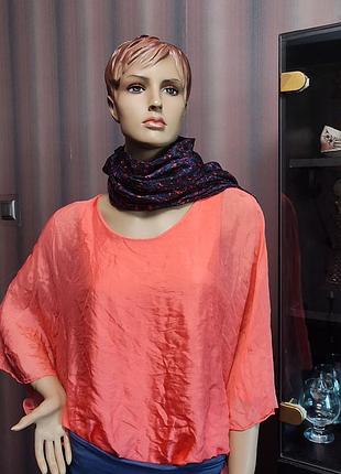 Блузони з натурального шовку.італія.l-xxl
