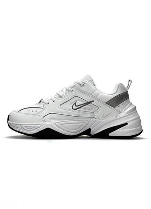 😍 женские кроссовки nike m2k tekno w white grey