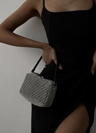 Сумка зі стразами y2k / crystal bag в стилі wang