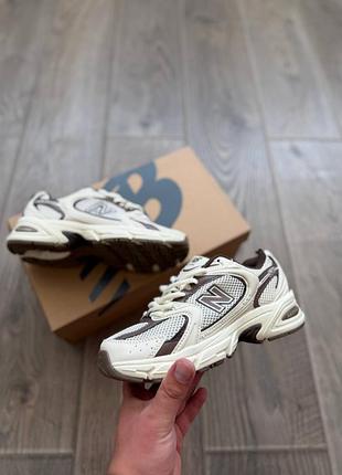 Стильные женские кроссовки new balance 530 milk brown