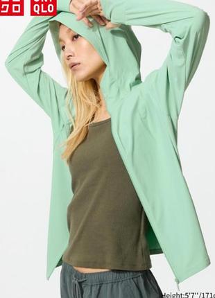 Ультра-стречевая худи с защитой от ультрафиолета airism uniqlo