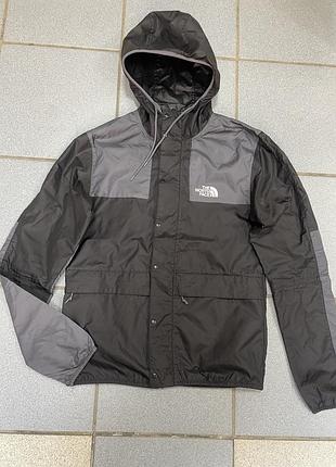 Чоловіча вітровка дощовик the north face чорна з сірими вставками, стан ідеальний.