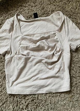 Футболка в рубчик легка shein