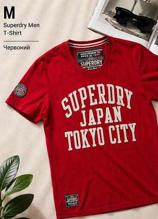Стильна вінтажна унісекс футболка superdry , розмір m