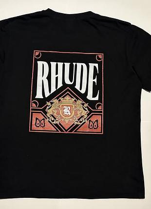 Мужская хлопковая футболка с логотипом rhude