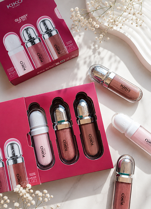 *набор блесков для губ kiko milano*