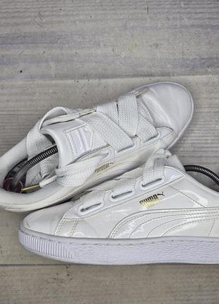 Кеды puma basket heart patent