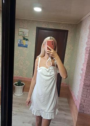 Сарафан платье белая женлча