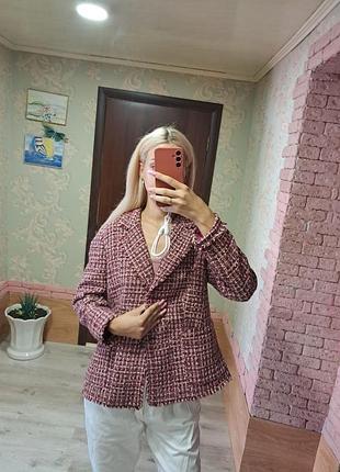 Твідовий піджак теплий жакет